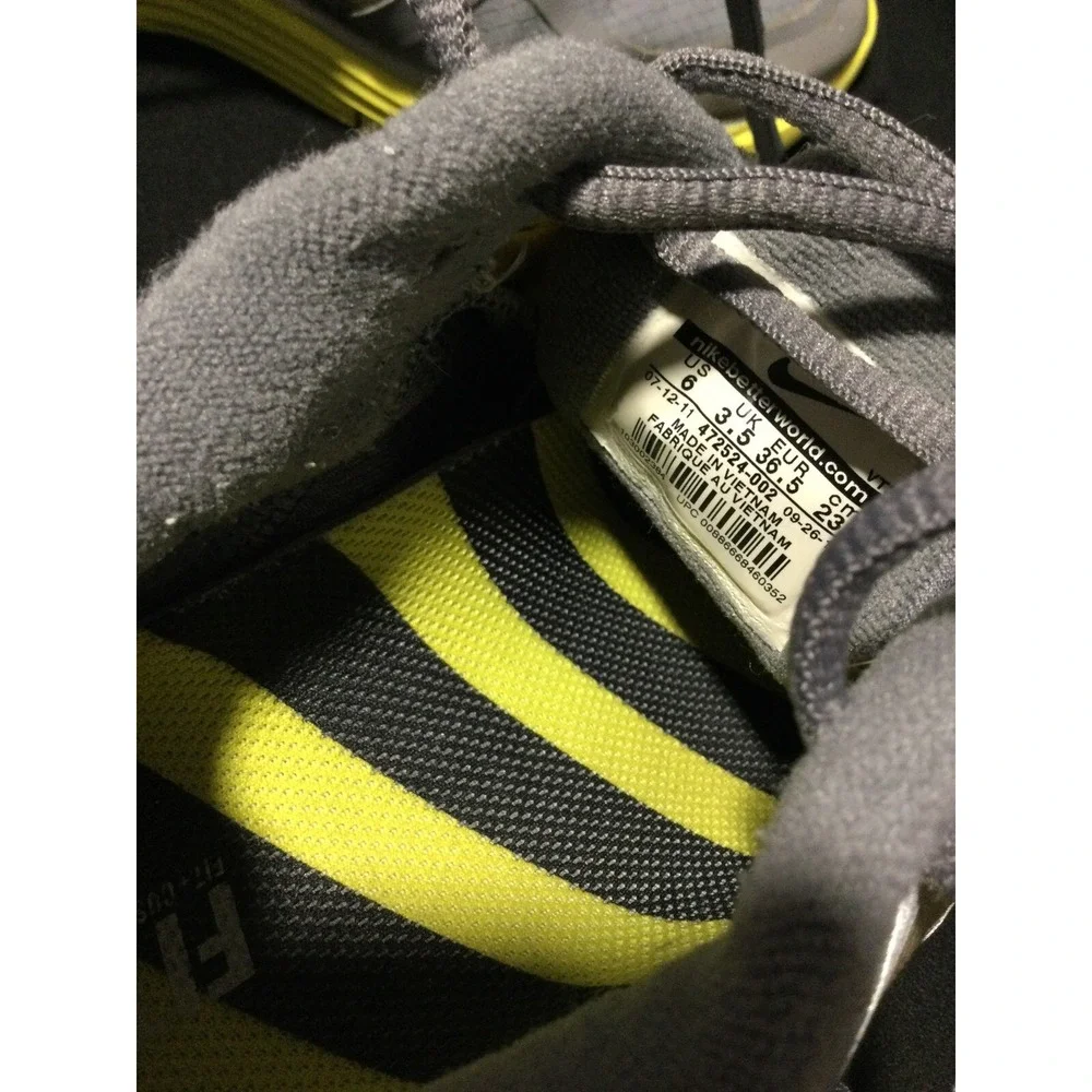 Nike LunarGlide 3 H2O‎ Repel Running Shoes Gray Yellow Women's 6